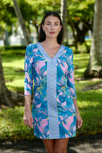 Sand Dollar Dress Flowers in the Blue