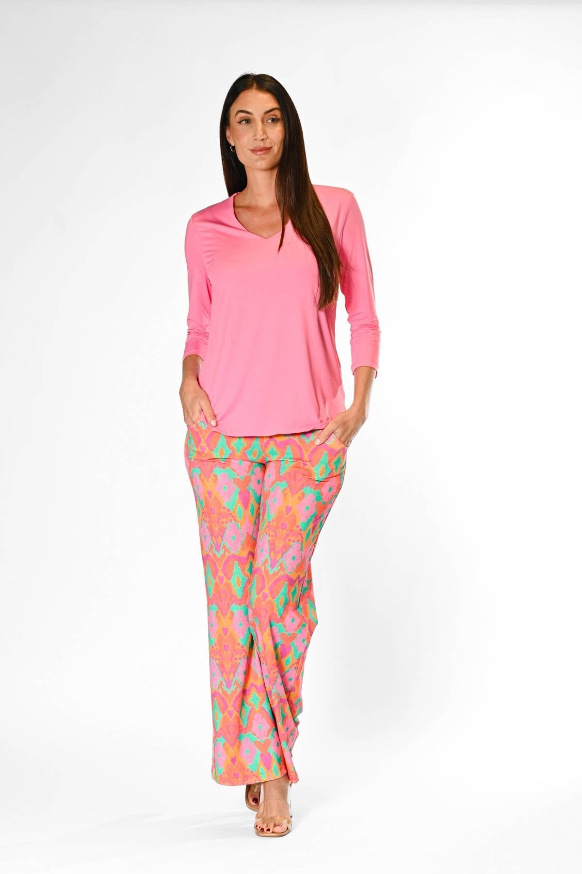 V-Neck Solid Top Candy