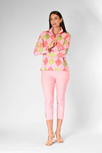 Golf Top Argyle Green/Red