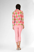 Golf Top Argyle Green/Red