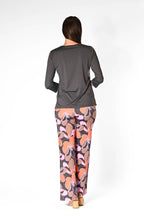 V-Neck Solid Top Charcoal