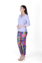 V-Neck Solid Top Violet