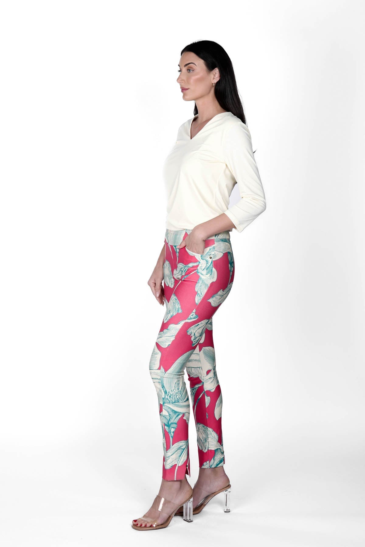 Monterey Pants Etched Fuschia