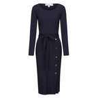 Parklane Button Dress Navy