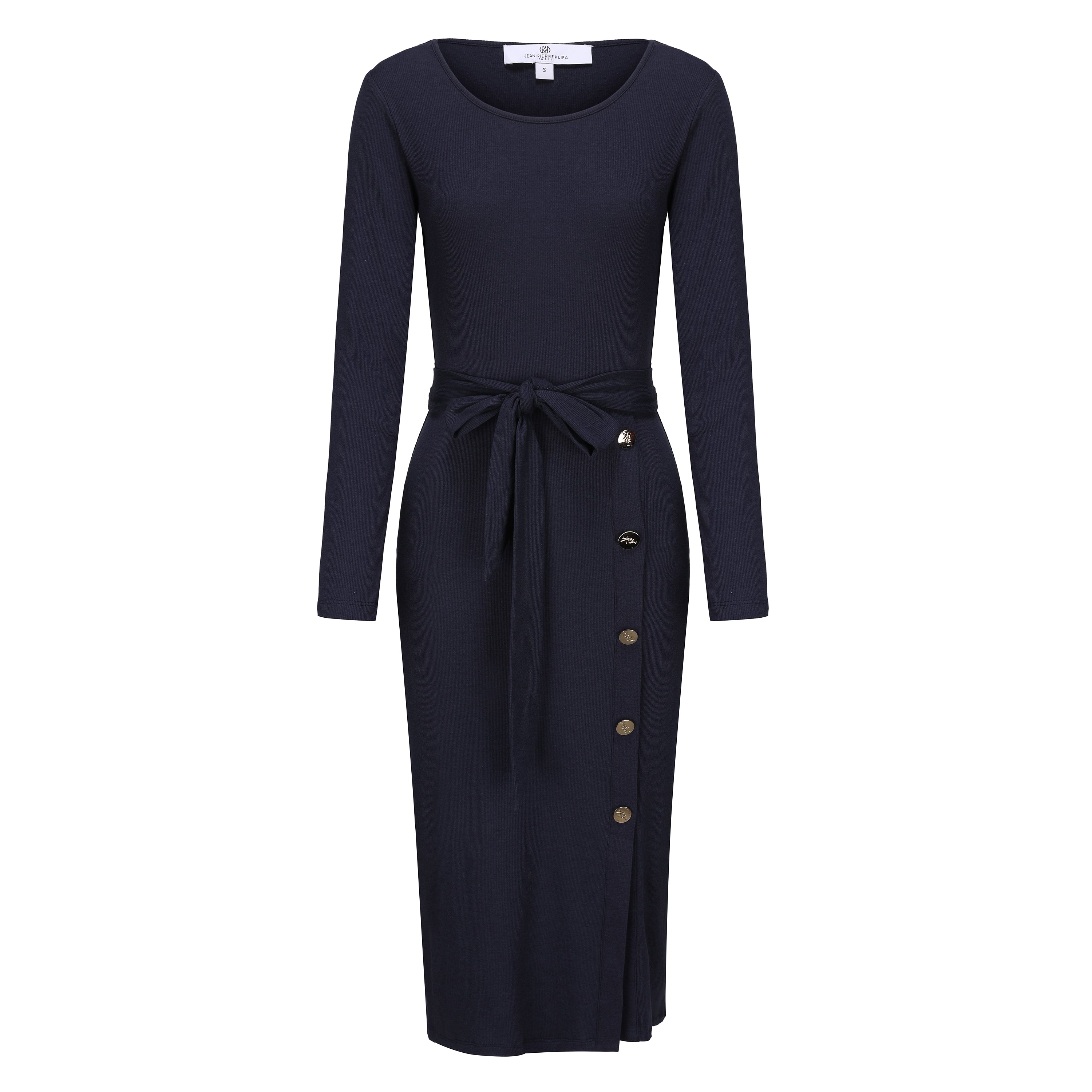 Parklane Button Dress Navy