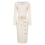 Parklane Button Dress Oats