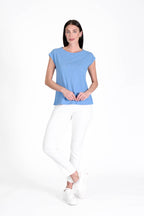 Spring Top Aegean Blue