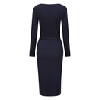Parklane Button Dress Navy
