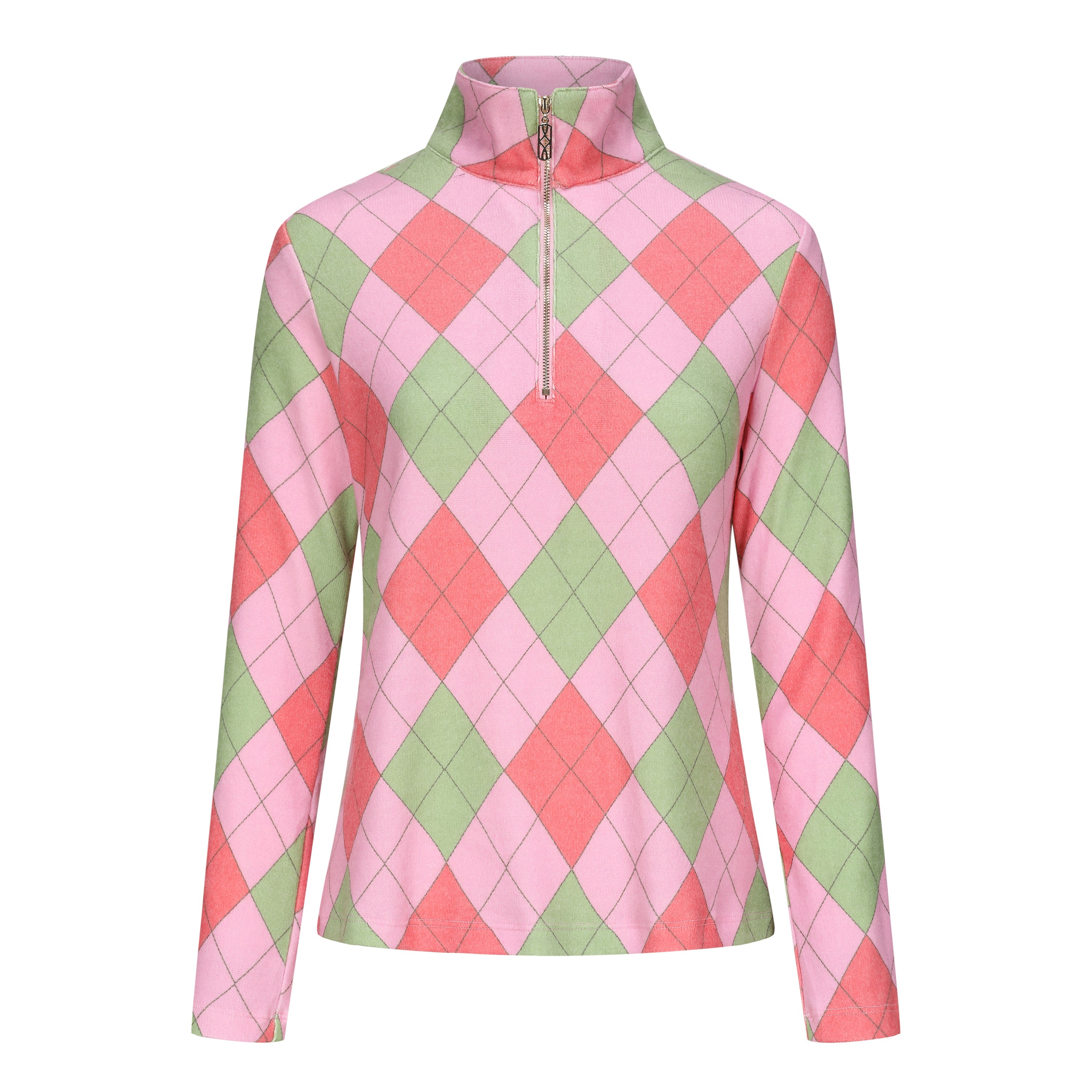 Golf Top Argyle Green/Red