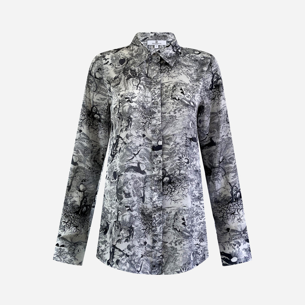 Checkered Shirt Etching Grey
