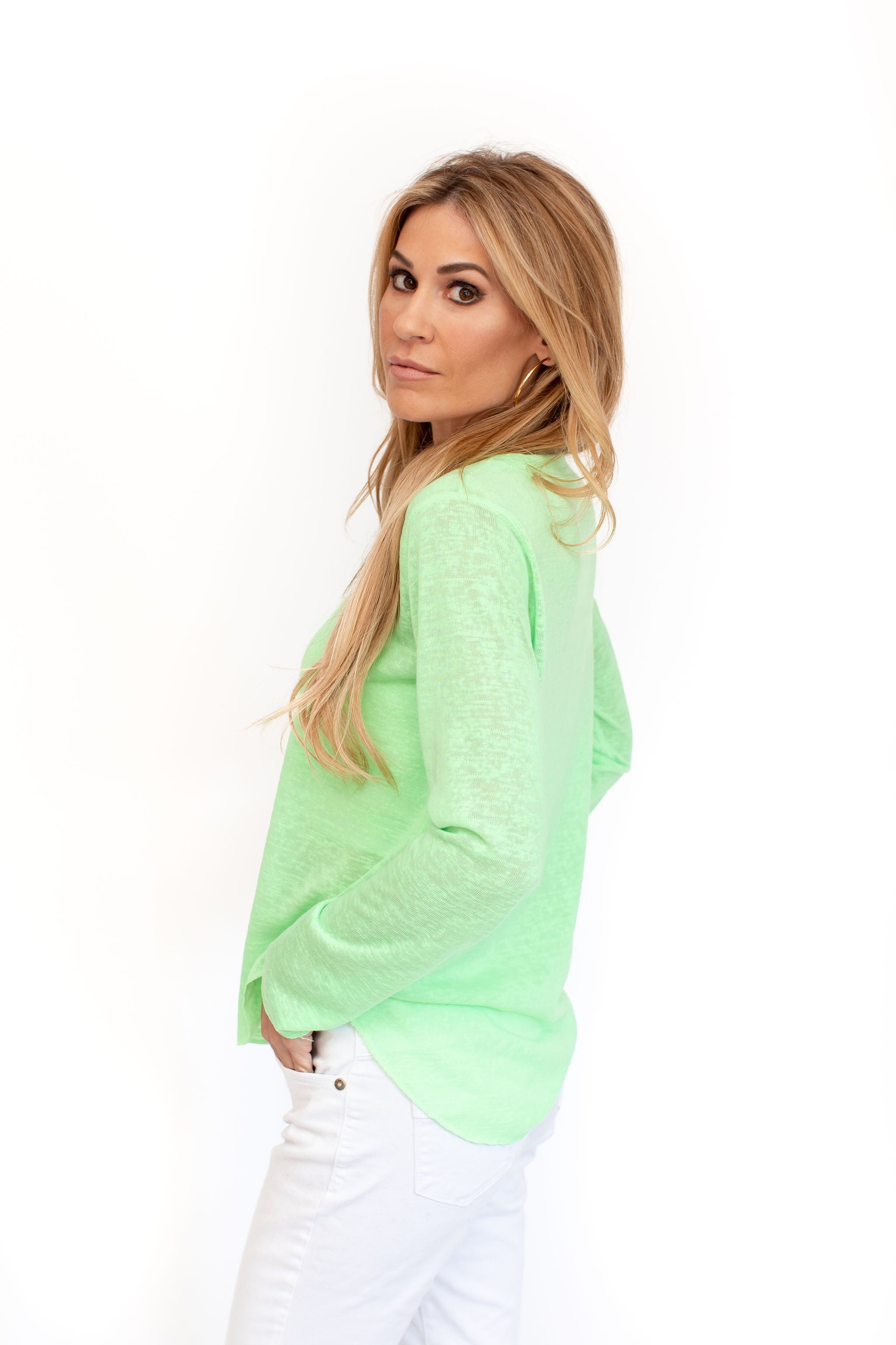 Nilly Nelly Top Lime