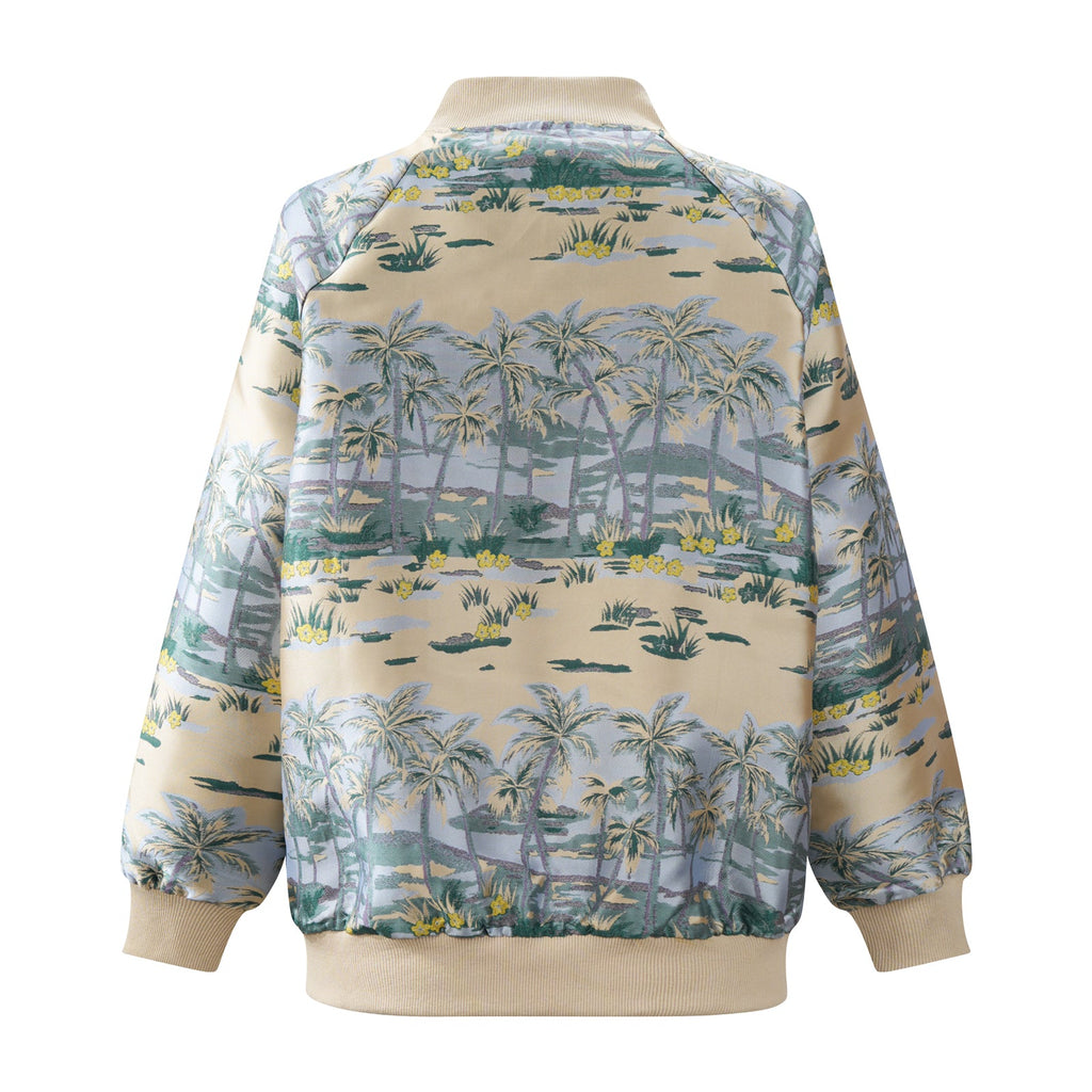 Bomber Jacket Hawaian Palms Gold