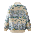 Bomber Jacket Hawaian Palms Gold