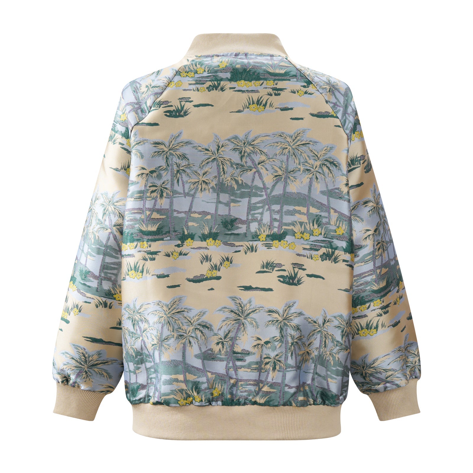 Bomber Jacket Hawaian Palms Gold