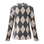 Golf Top Argyle Black/Camel