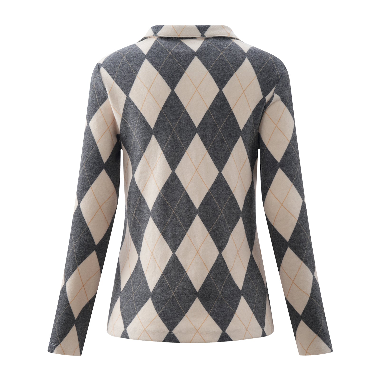 Golf Top Argyle Black/Camel