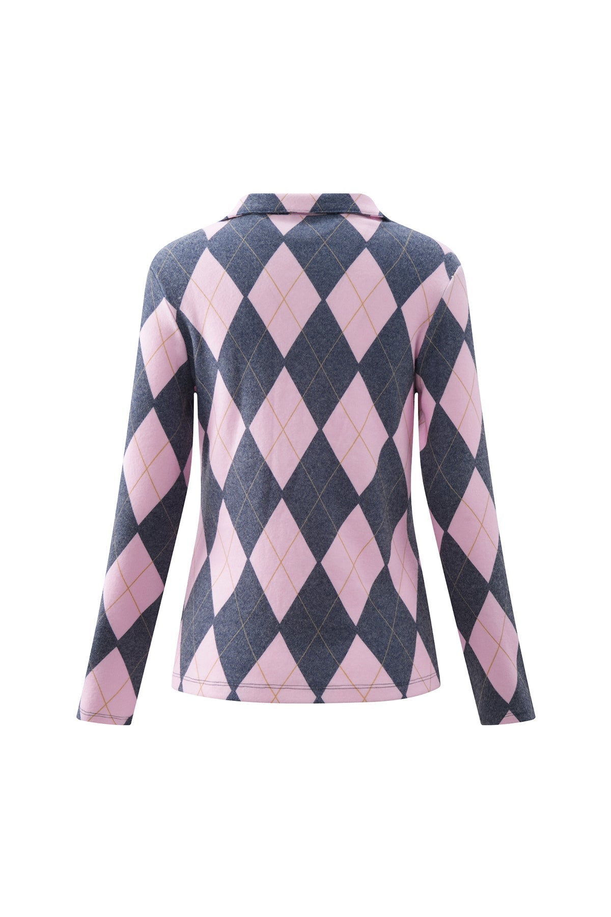 Golf Top Argyle Navy/Pale Pink