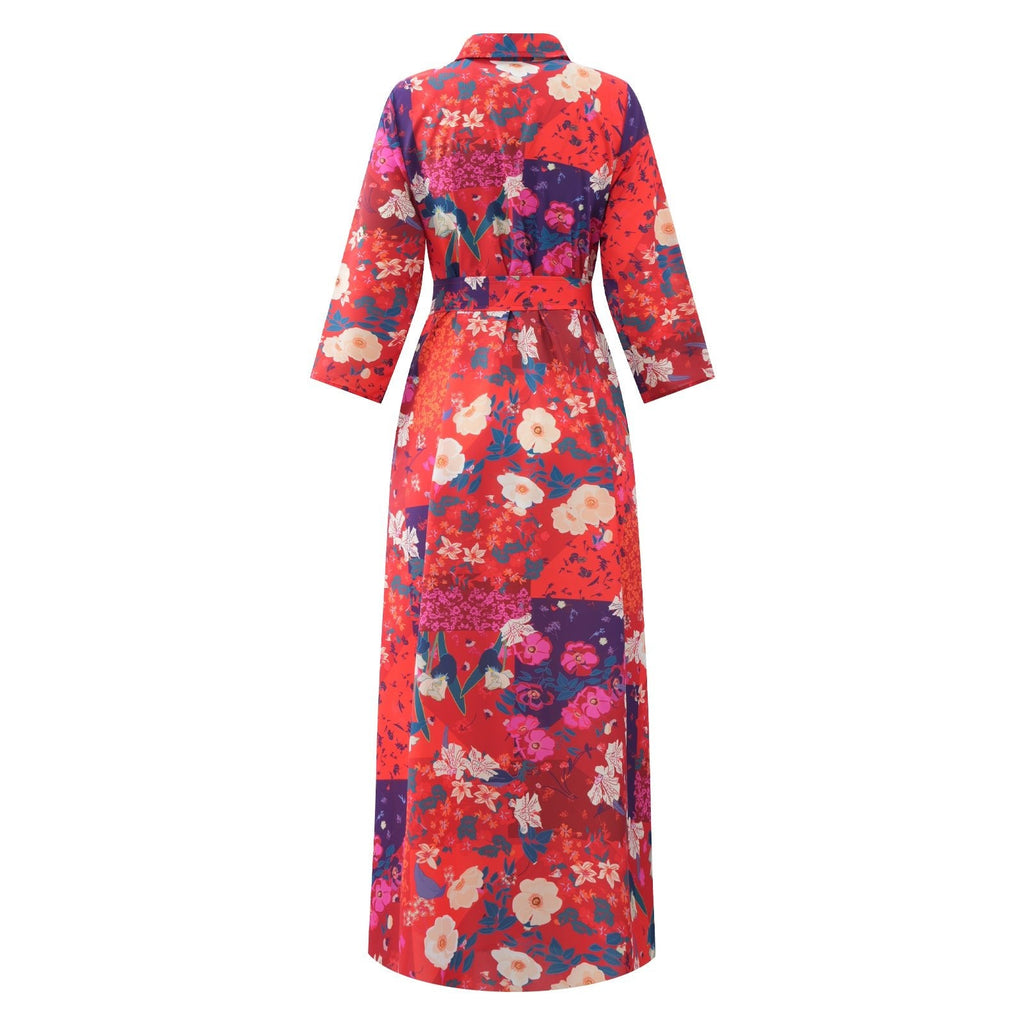 Marrakech Dress Cherry Flowers