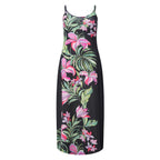Spaghetti Dress Luscious Orchids