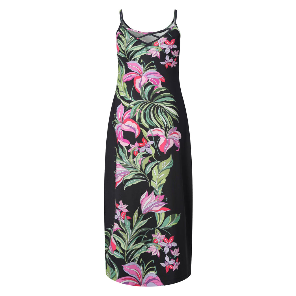 Spaghetti Dress Luscious Orchids