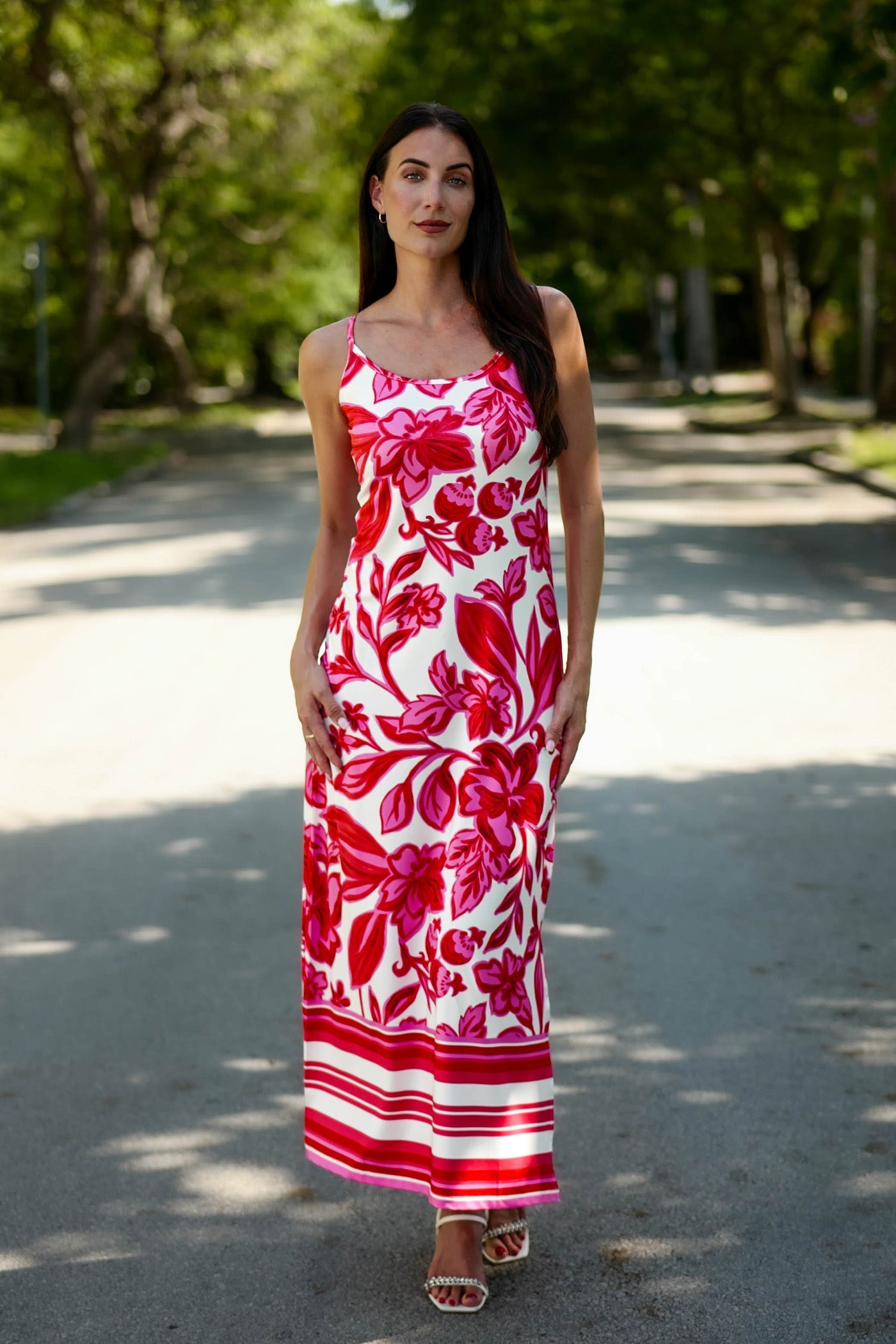 Spaghetti Dress Sangria