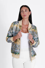 Bomber Jacket Hawaian Palms Gold