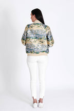 Bomber Jacket Hawaian Palms Gold