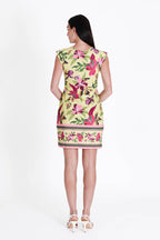 Lily Dress Pistachio Flowers