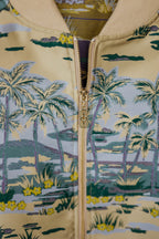 Bomber Jacket Hawaian Palms Gold