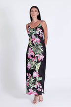 Spaghetti Dress Luscious Orchids