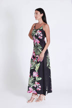 Spaghetti Dress Luscious Orchids