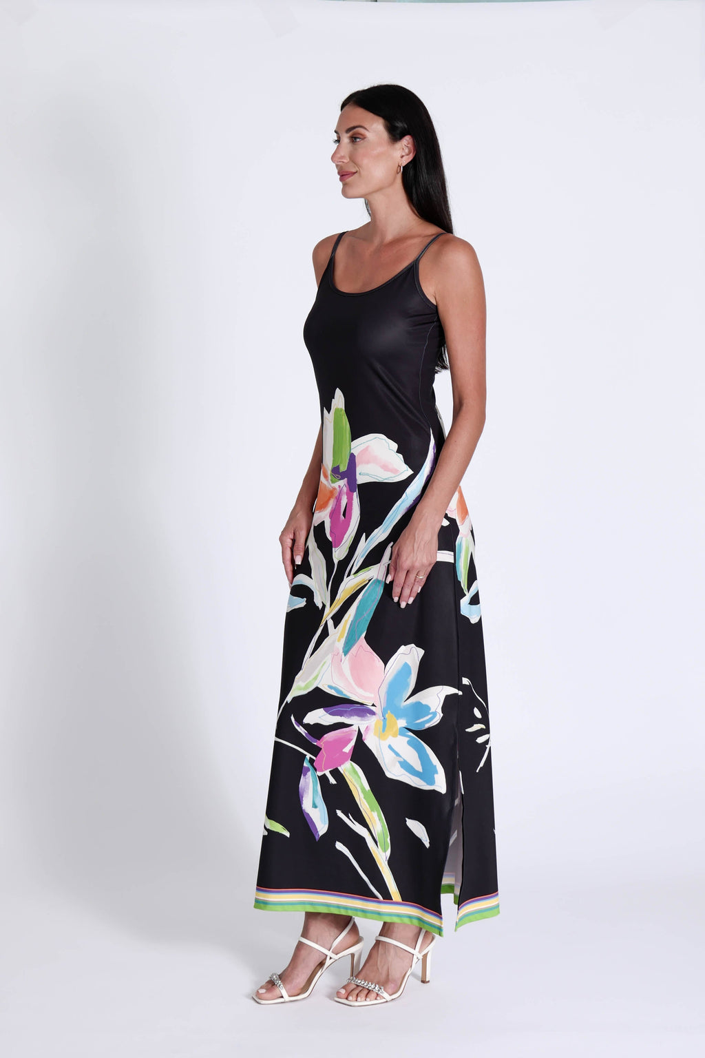 Spaghetti Dress Dali's Flowers