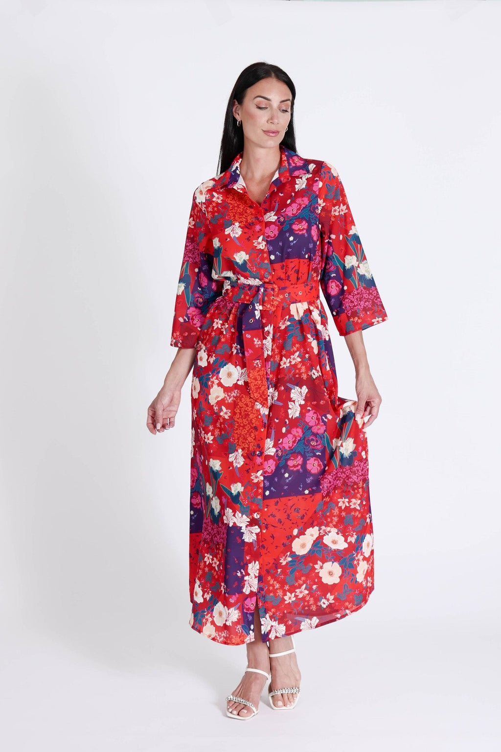 Marrakech Dress Cherry Flowers