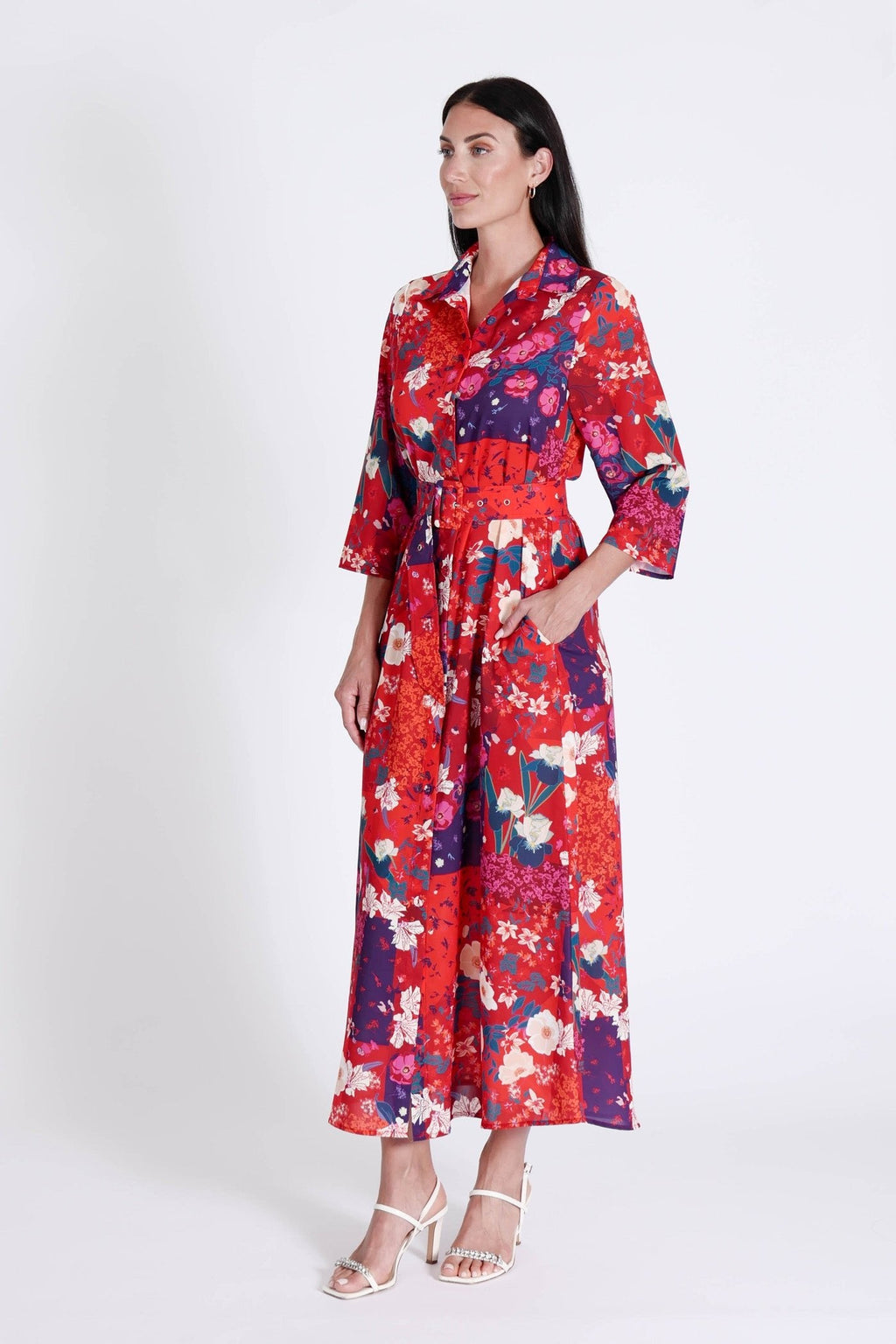 Marrakech Dress Cherry Flowers