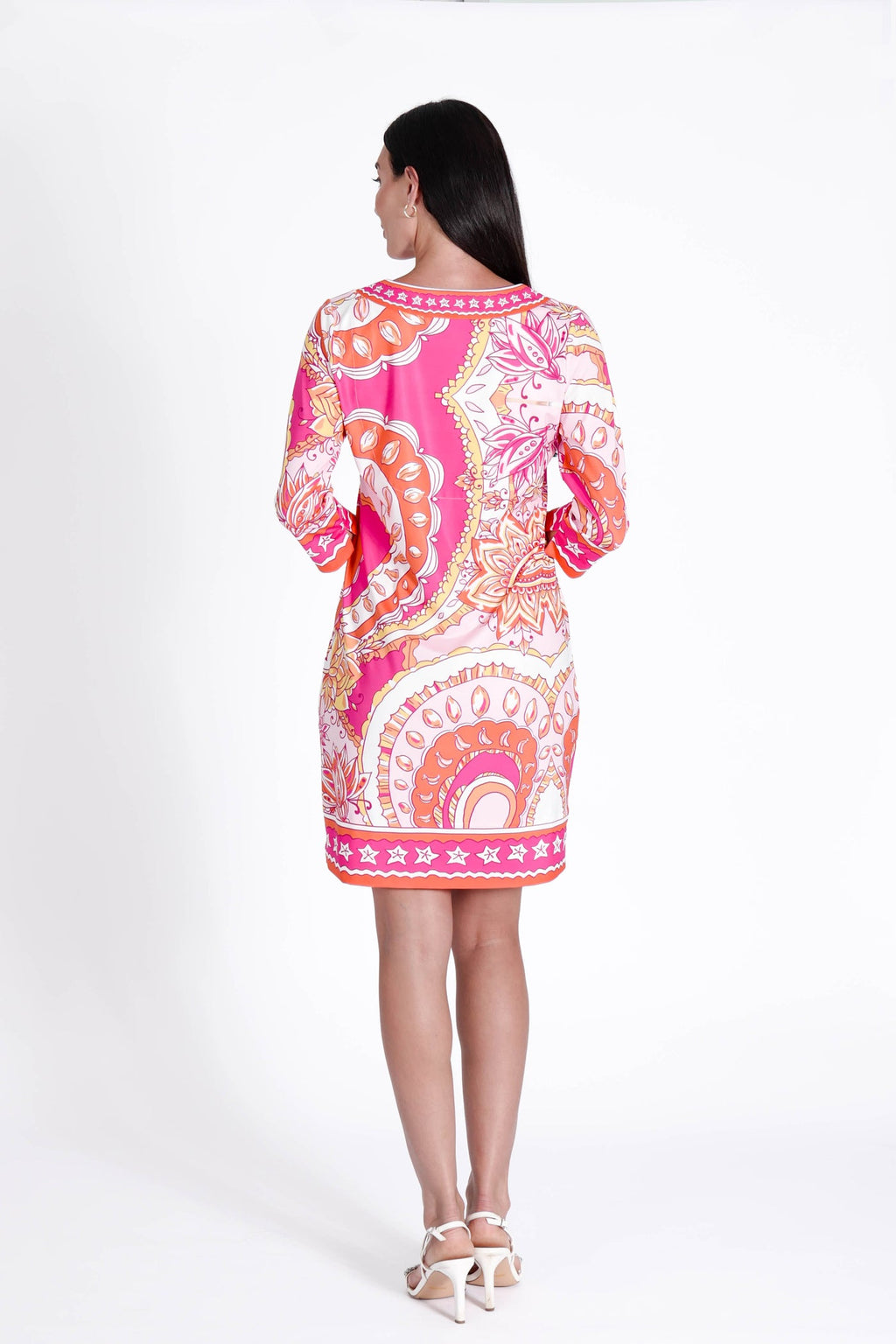 Daphne V Neck Dress Augusta Red
