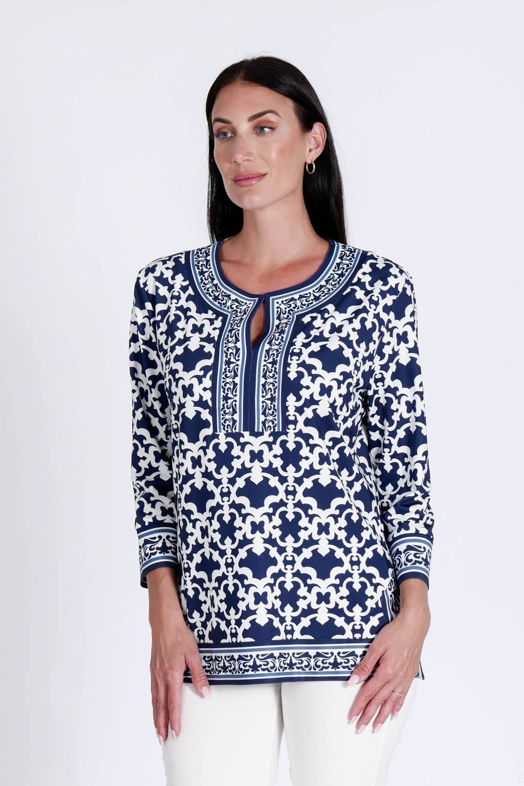 Alexandra Top Iron Gates Navy