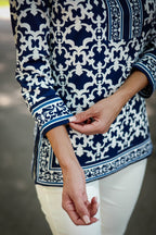 Alexandra Top Iron Gates Navy