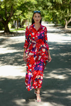 Marrakech Dress Cherry Flowers
