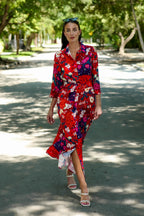 Marrakech Dress Cherry Flowers