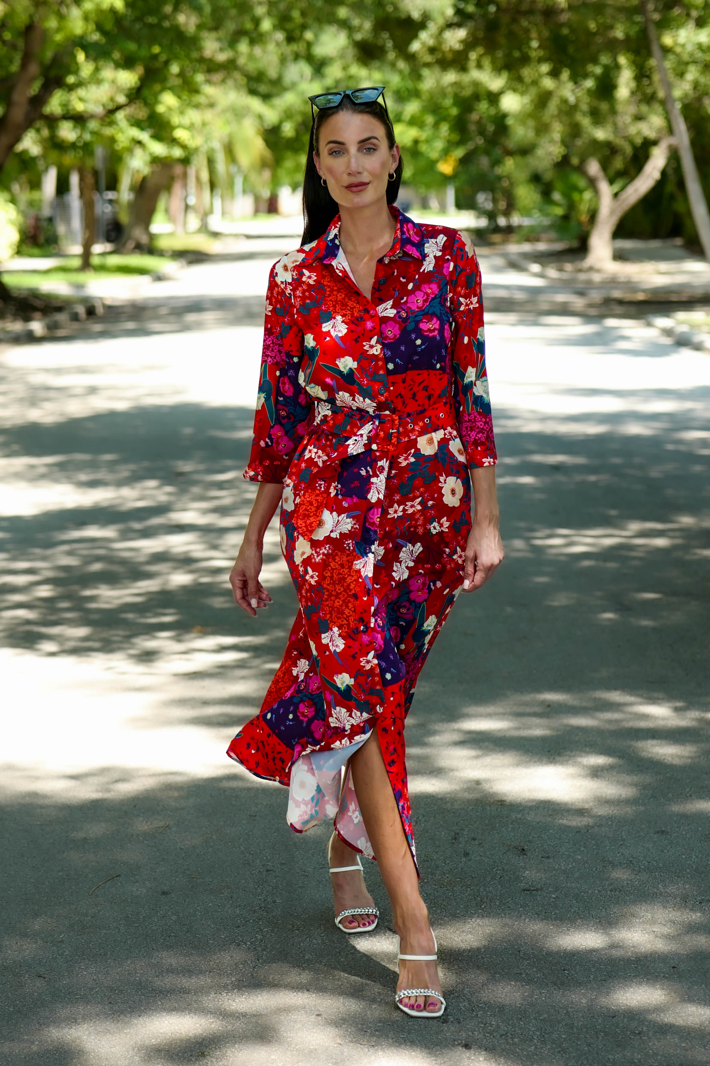 Marrakech Dress Cherry Flowers