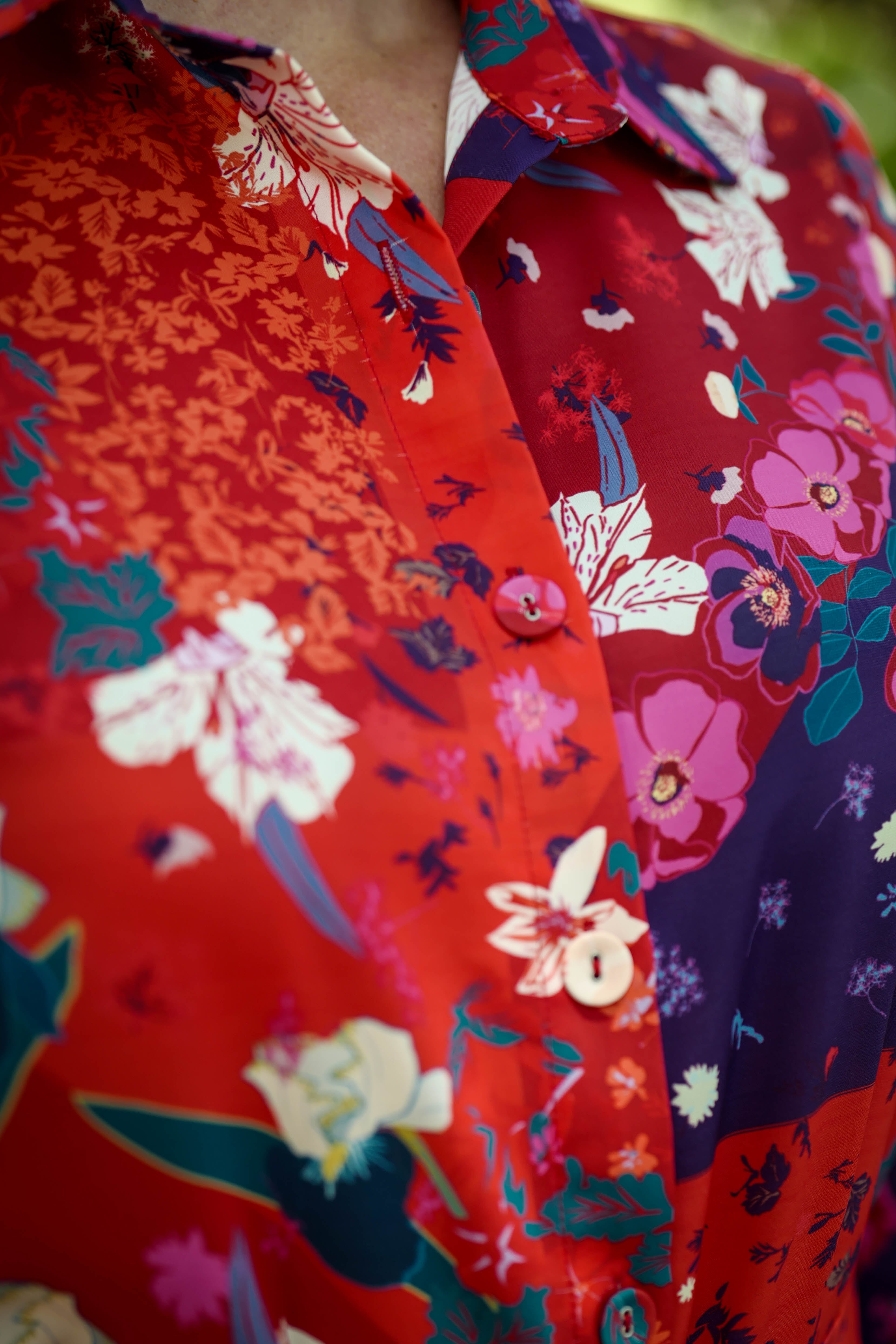 Marrakech Dress Cherry Flowers