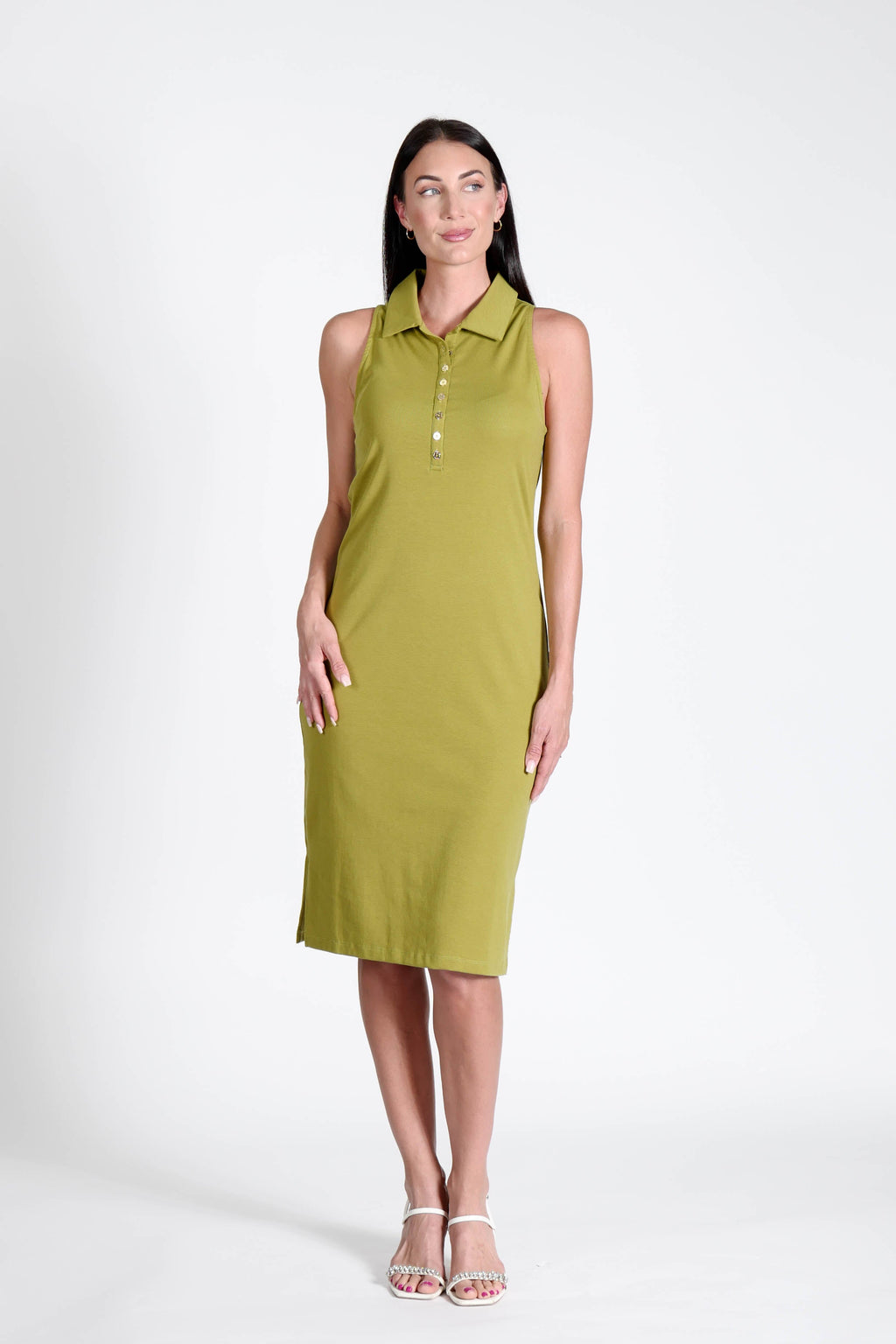 Court Dress Sleeveless Kelp