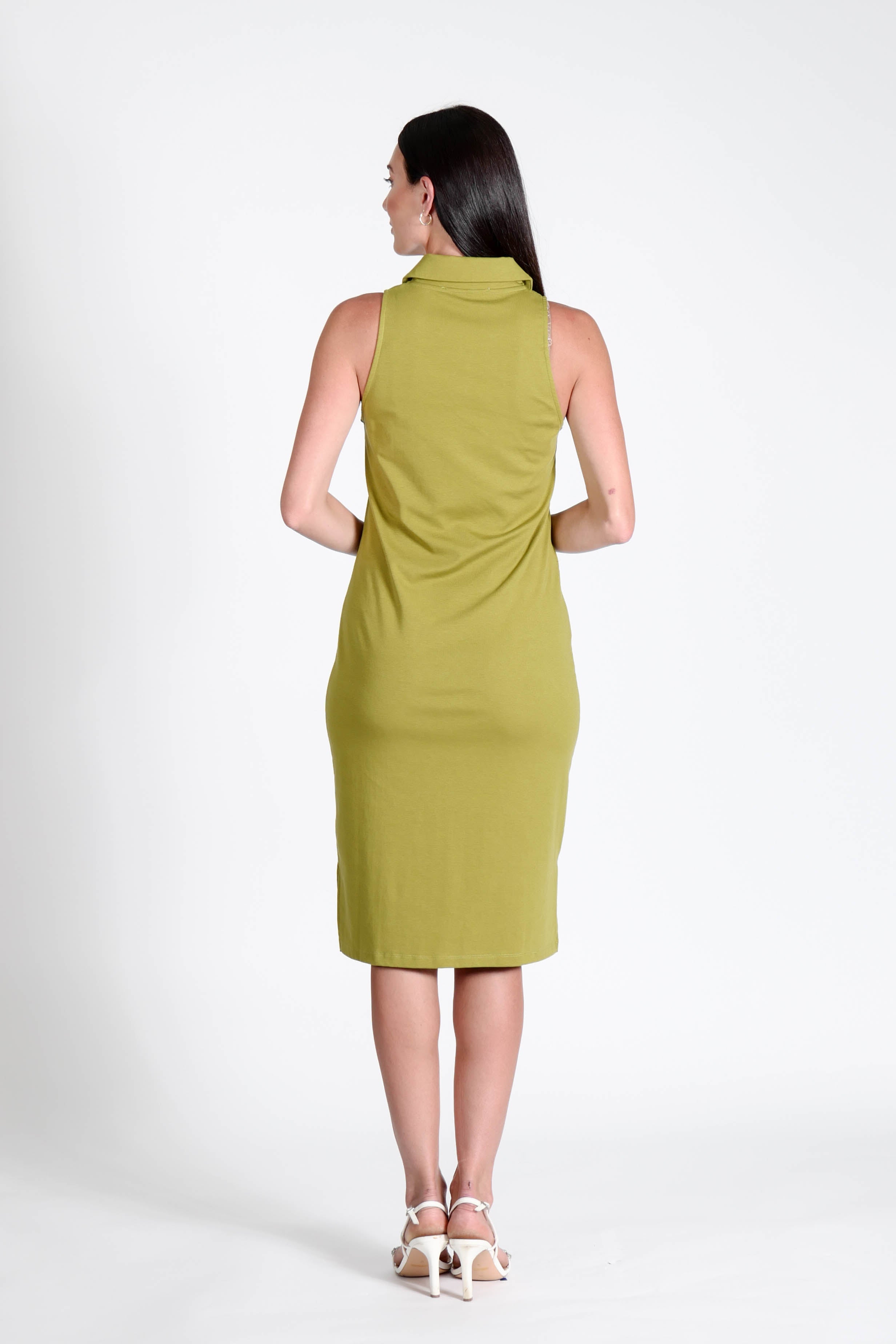 Court Dress Sleeveless Kelp