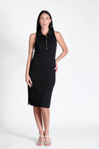Court Dress Sleeveless Black