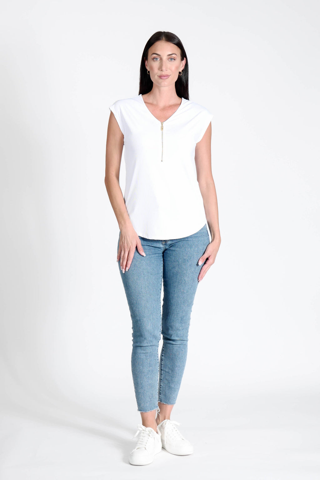 Reena Top White