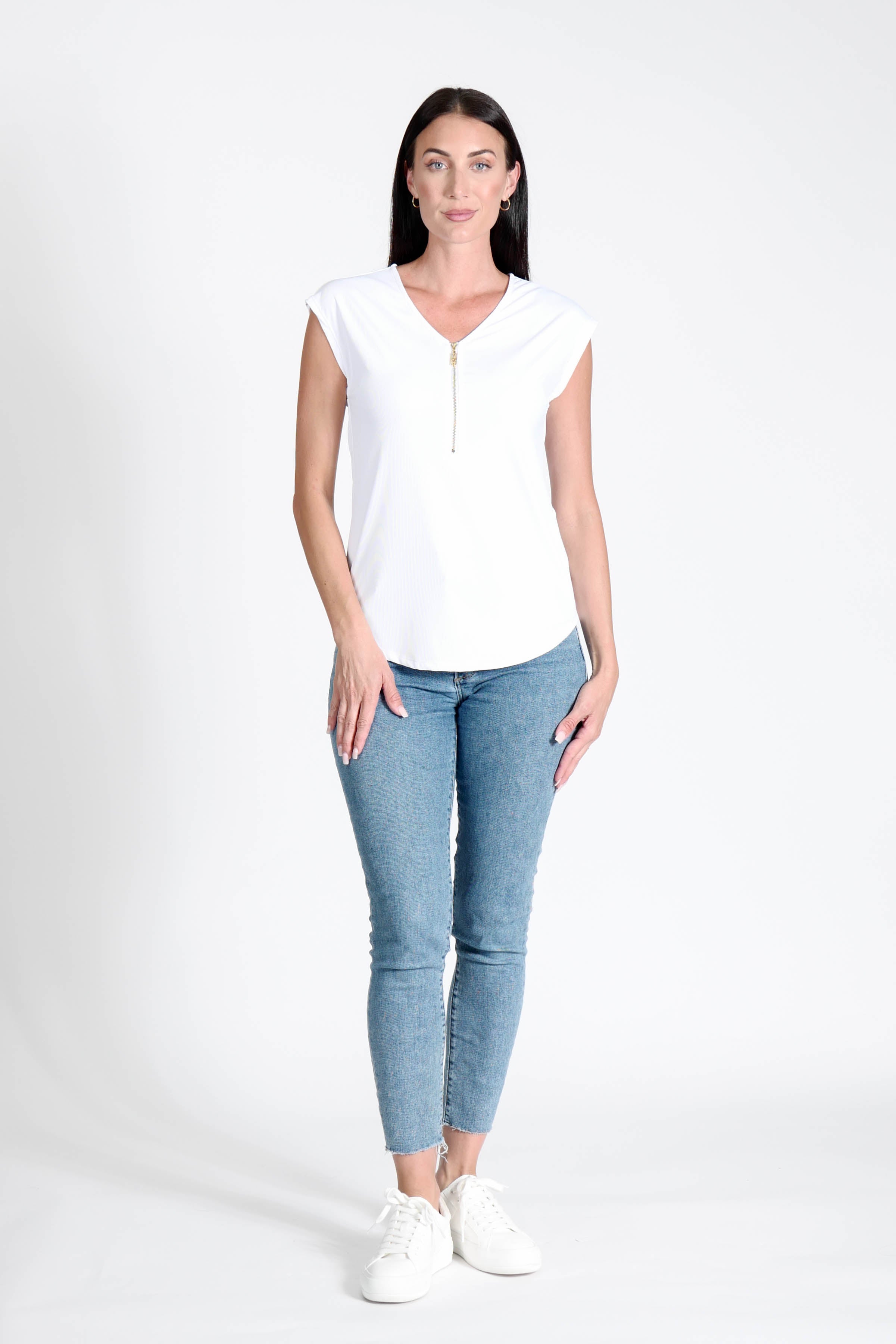 Reena Top White