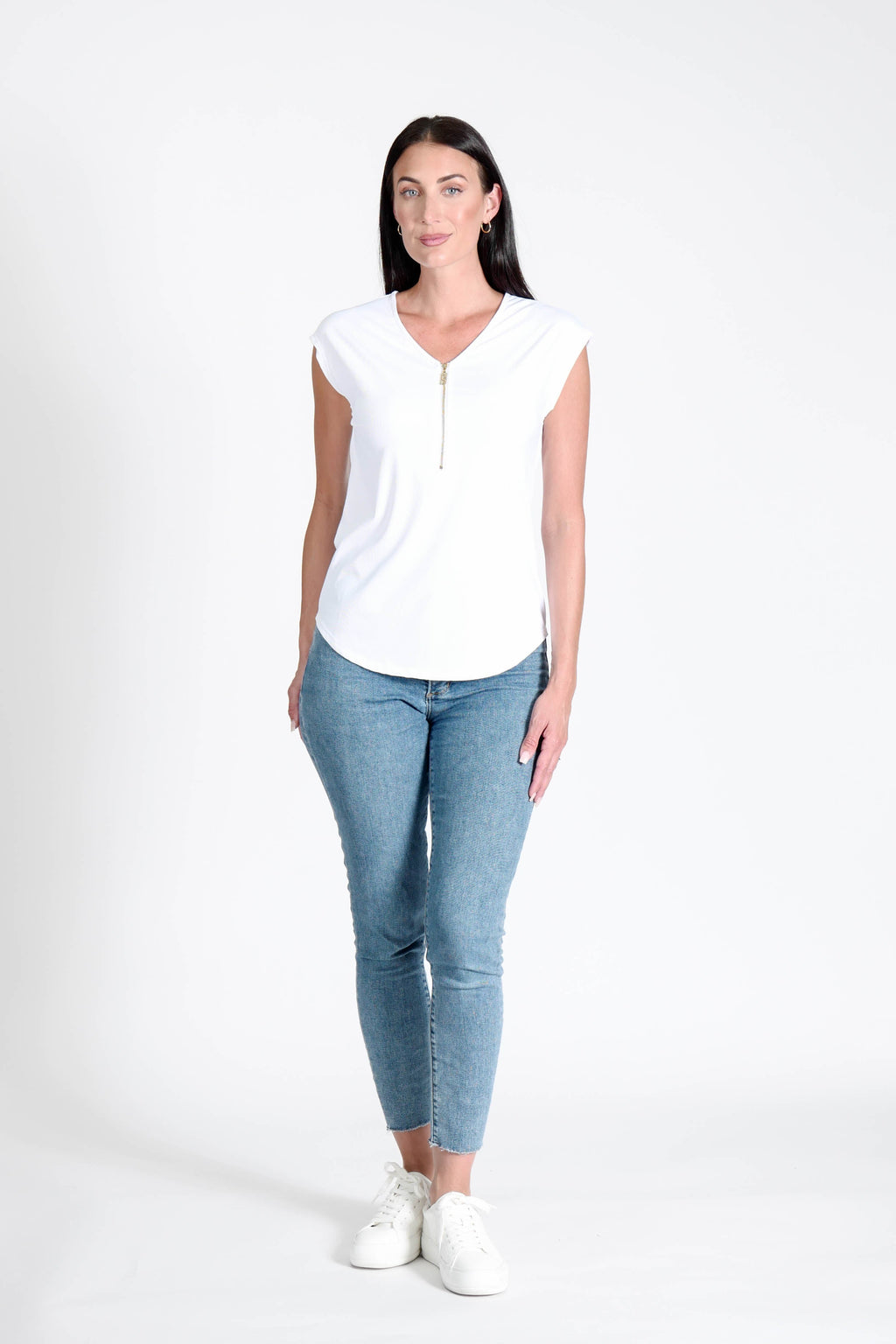 Reena Top White