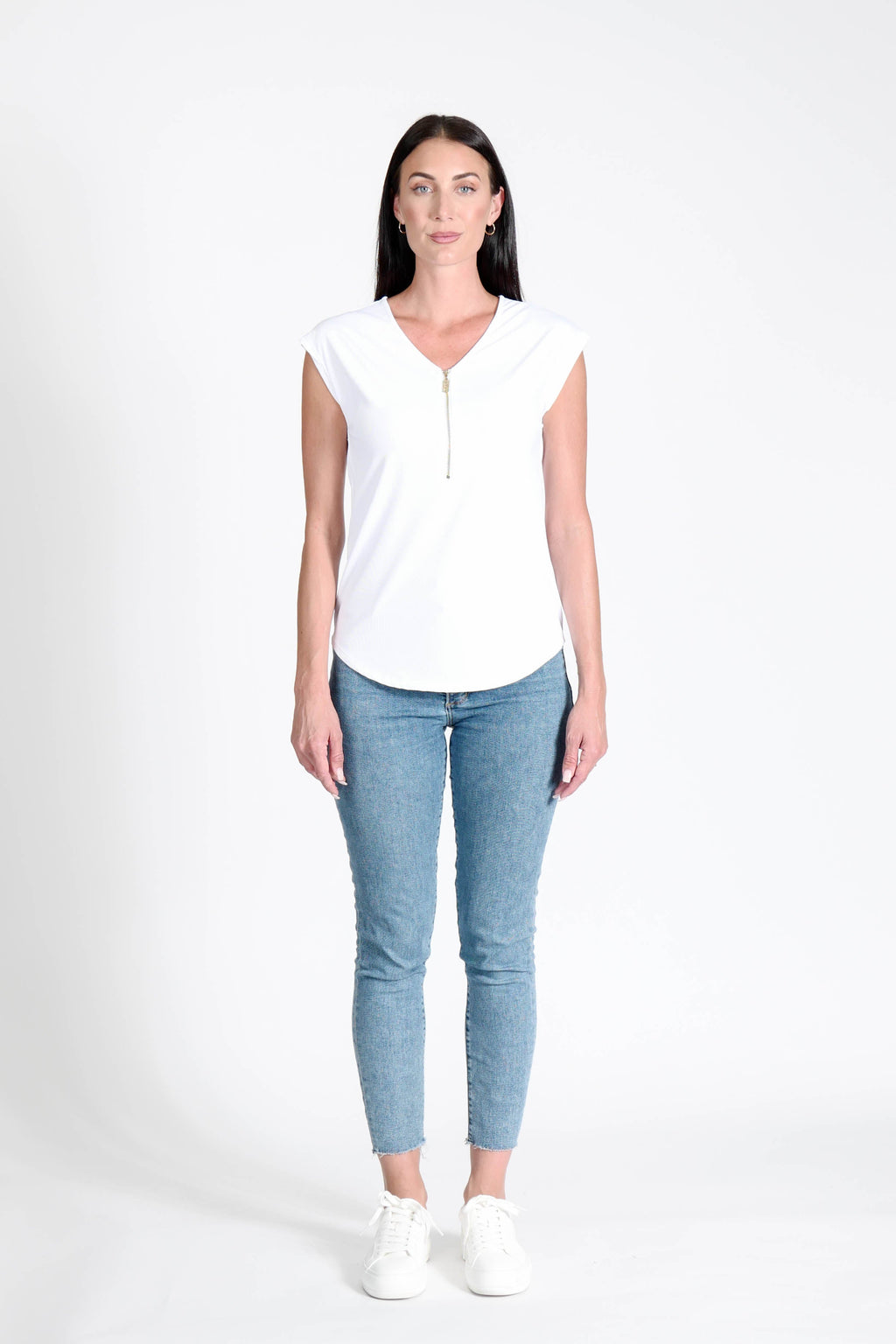 Reena Top White