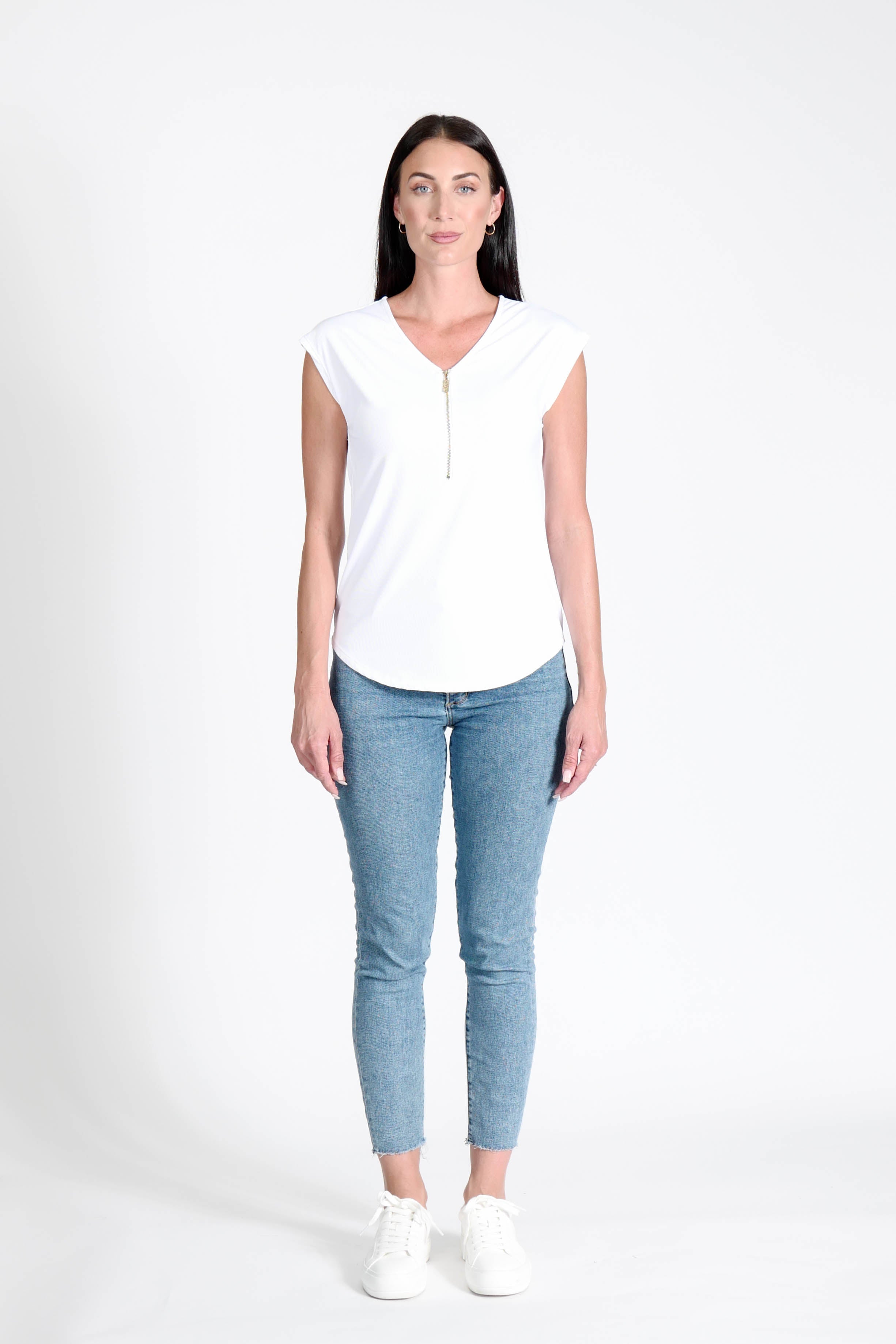 Reena Top White