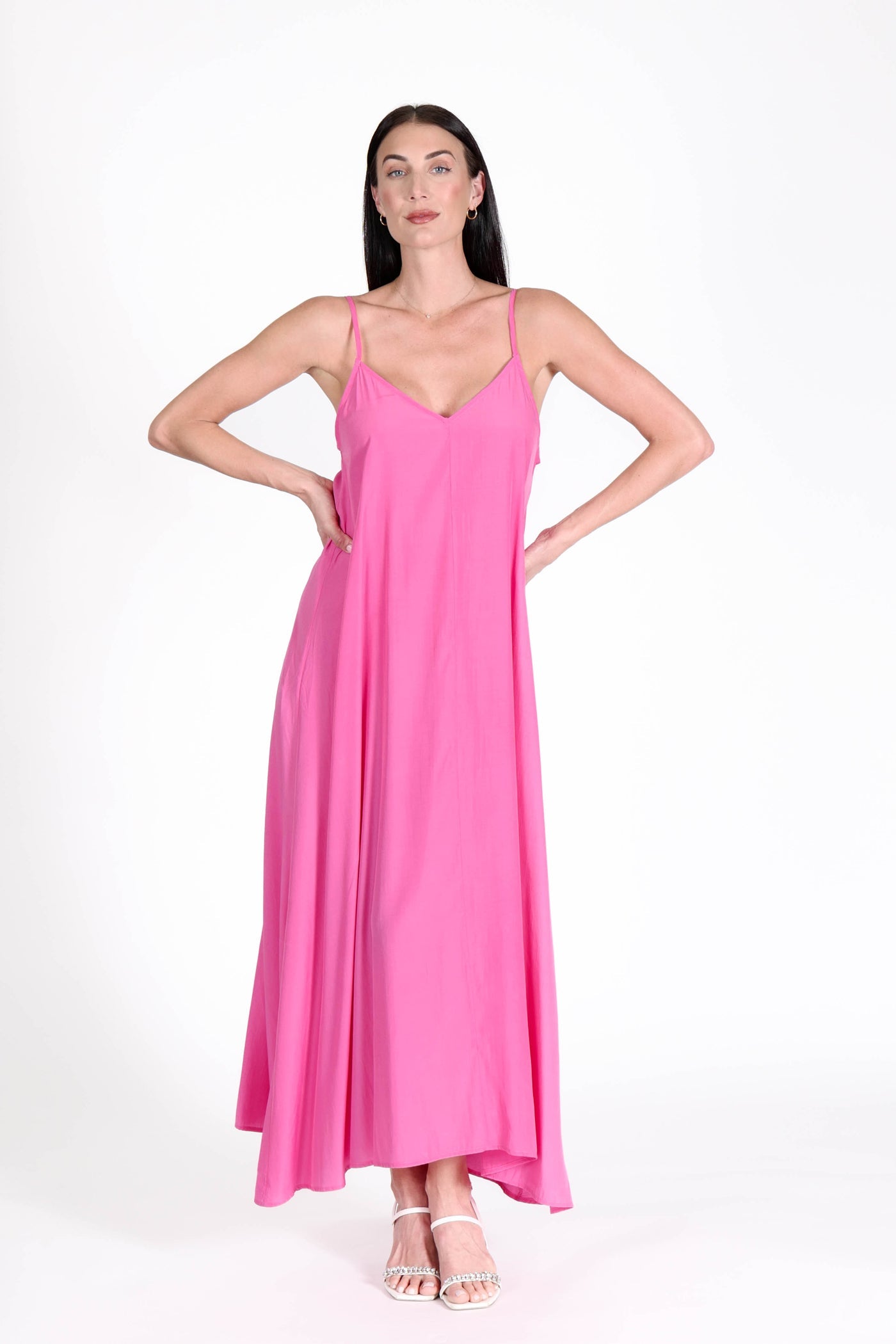 South Beach Maxi Dress Hot Pink
